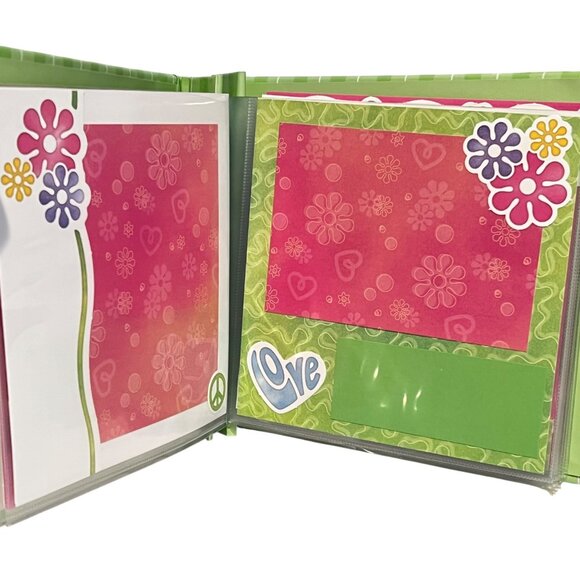 Stampin' Up! Retired Vintage Green Stripe 6x6 Scrapbook Album Groovy Pages - Picture 4 of 7